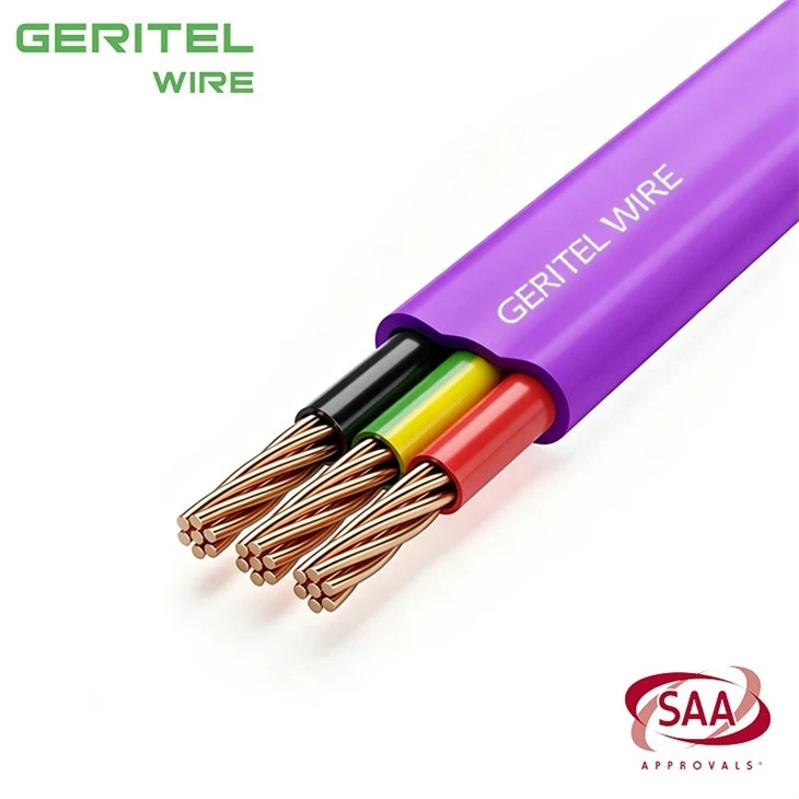 4mm² Purple Twin And Earth Cable For Higher Load Wiring factory