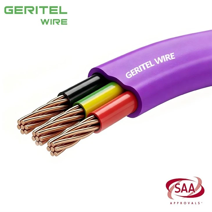 4mm² Purple Twin And Earth Cable For Higher Load Wiring high quality